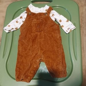 Carters Corduroy teddy bear jumper and t-shirt.